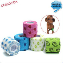 Waterproof Flexible Vet Wrap Printed Cohesive Bandage